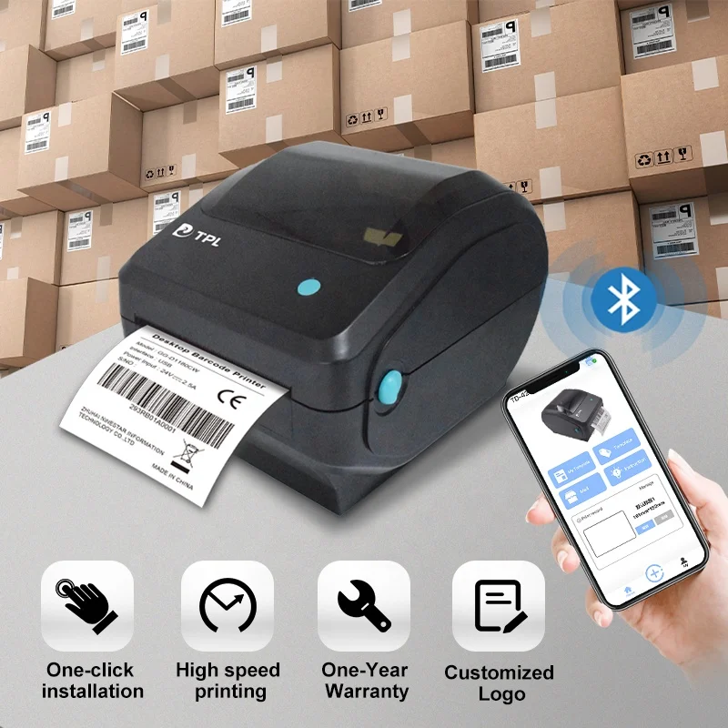 

4x6 4-Inch Thermal Shipping Barcode Label Printer Stock Product for Address and Shipping Labels