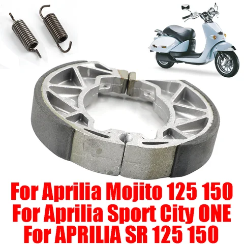 For APRILIA Mojito 125 150 Custom Sport City ONE SR 125 150 Scooter Parts Rear Brake Shoes Brake Pad Motorcycle Accessories