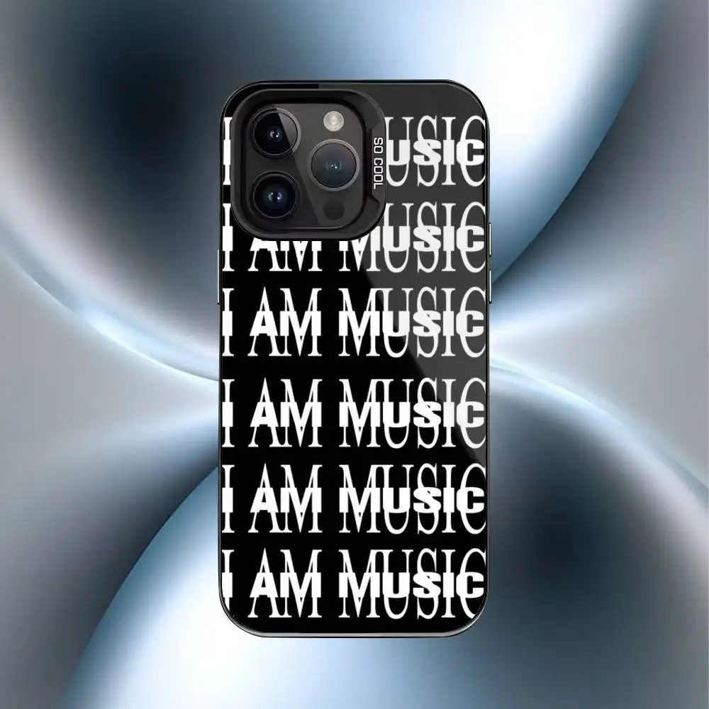 I AM MUSIC Playboi C-Carti Phone Case For iPhone17,16,15,14,13,12,11 Plus,Pro Max Black Candy Matte Shockproof Cover