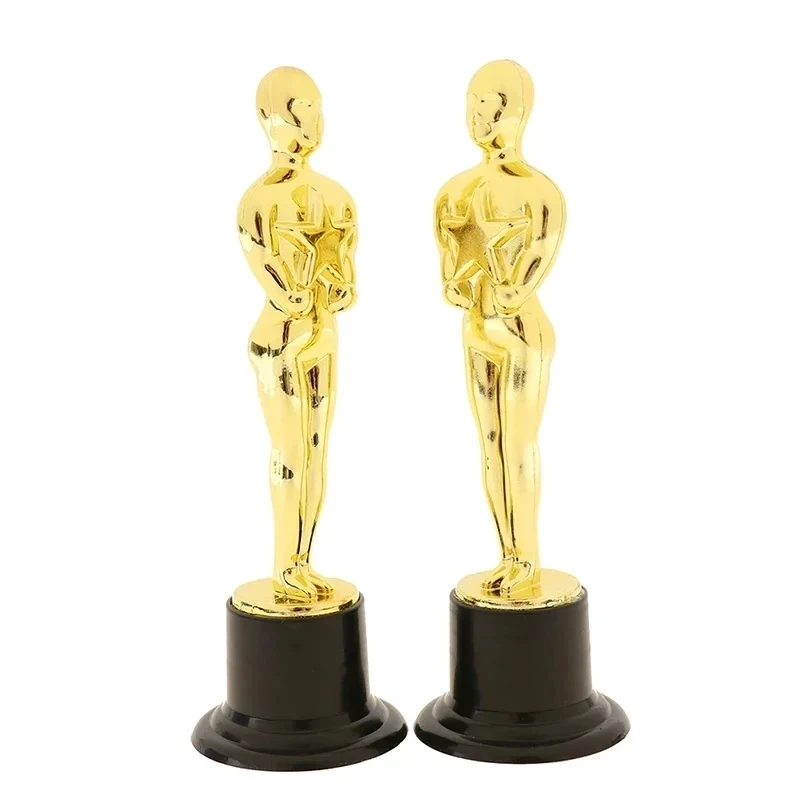 24PCS  Model Oscar Statuette Toy Mini Trophies Children\'s Award Gifts Reusable Baking Decoration Accessories Gifts