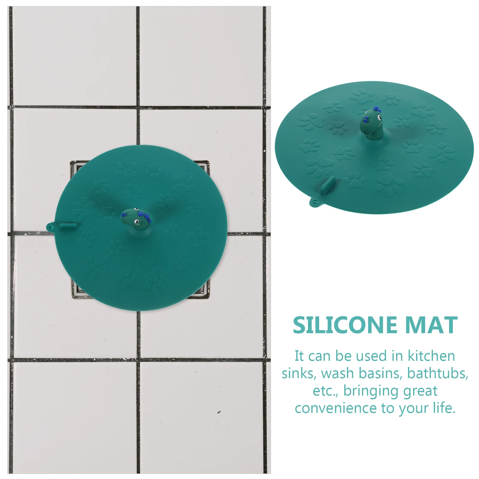 غطاء الأرضية سيليكون المضادة للرائحة حامي ل بالوعة المطبخ حوض الاستحمام الحمام الطابق استنزاف حصيرة مانعة للتسرب وسادة غطاء للصرف #4