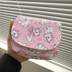 NEW Disney Marie Cat Crossbody Bags for Ladies Kawaii Purses Shoulder Bags for Women Pu Leather Coin Pouch Cartoon Cute Wallet