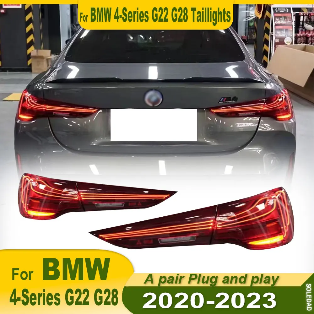

Светодиодные задние фонари CSL для BMW G22 G23 G82 2019-2023 420i 430i M440i: Обновленный комплект задних фонарей с лазерным указателем поворота и аксессуарами