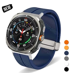 No Gaps Silicone Band For Samsung Galaxy Watch Ultra 47mm Luxury Magnetic Buckle Bracelet For Galaxy Watch ULTRA 47 Sports Strap