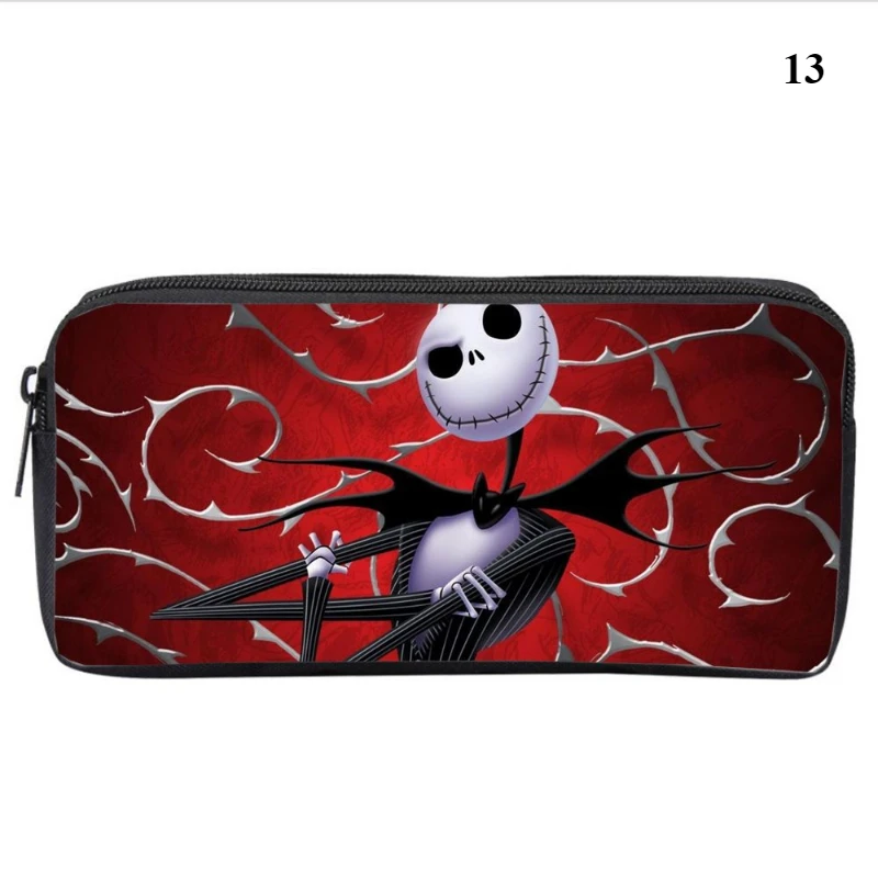 The Nightmare Before Christmas Pencil Case Cartoon Large Capacity Pen Bag Student Stationery Organizer School Office Supplies