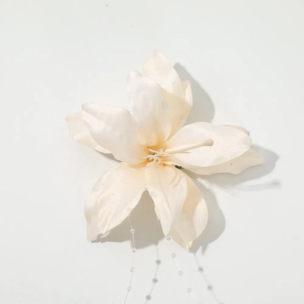 Artificial Flower Flower Hair Clip Comfortable Vintage Bohemian Side Clip Handmade Lightweight Head Accessories
