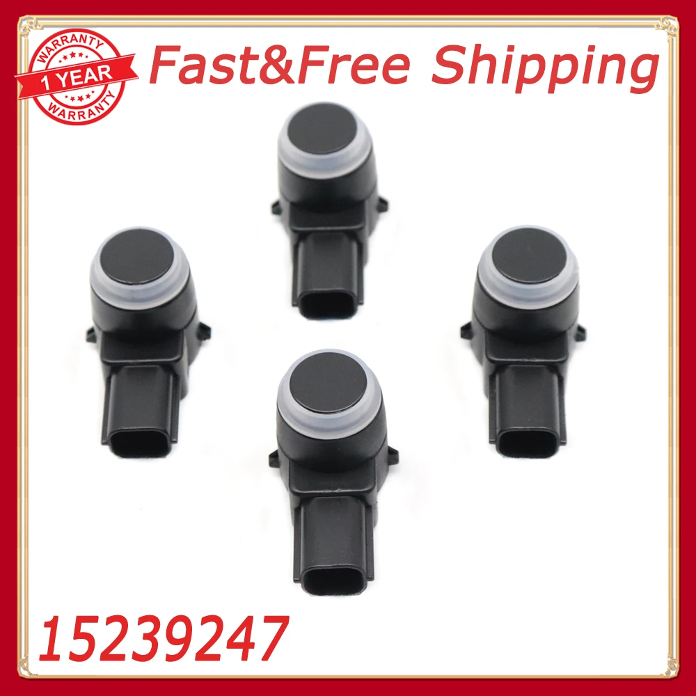 

4pcs Reverse Backup Parking Bumper Park Assist Sensor 15239247 For GMC Chevy