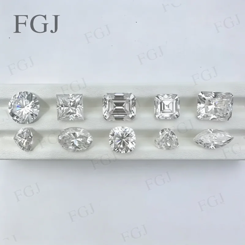 0,5ct-5ct Lose Weiße Kubische Zirkonia Steine 10 Verschiedene Schliffe 5A Qualität CZ Edelstein-Set für Schmuckherstellung Ring Halskette Großhandelspreis – Detail 7
