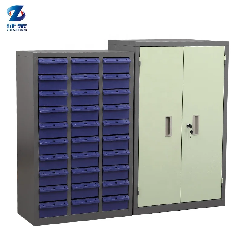 Workshop Transparent Drawer, Cold Rolled Iron, Multi Size Classification, Electronic Parts Cabinet, Storage Box