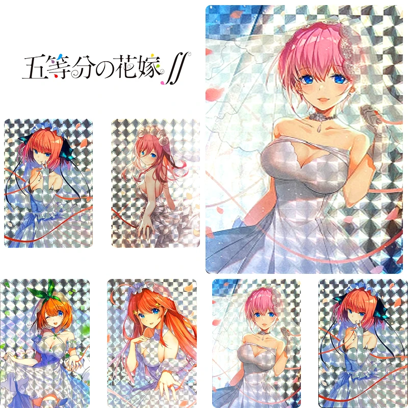 

5Pcs/set The Quintessential Quintuplets Nakano Ichika DIY Homemade Flash Card Christmas Birthday Gift Toys Collection Card