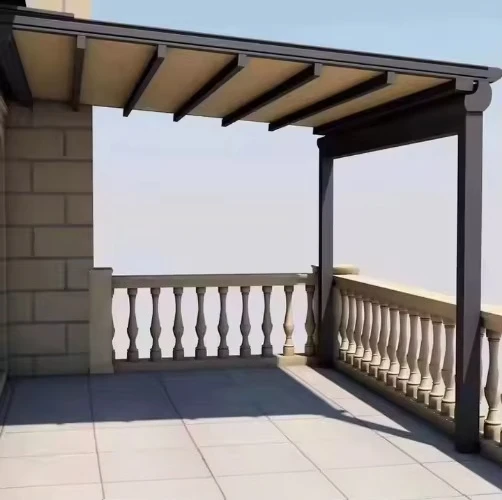 Any Size Custom Modern Electric Retractable Outdoor Awning With LED Lights Waterproof Durable Patio Yard Garden Pergola