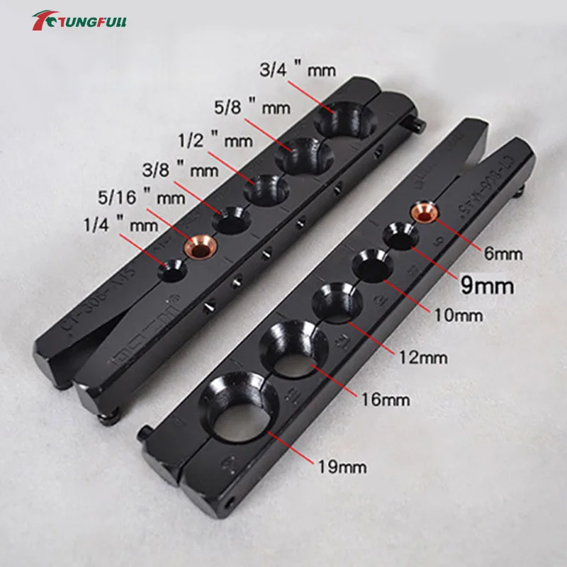 Refrigeration Repair Tool Set Eccentric Expander Copper Pipe Cutter Reamer Tube Flaring Tool for Air Conditioner Metric/Inch