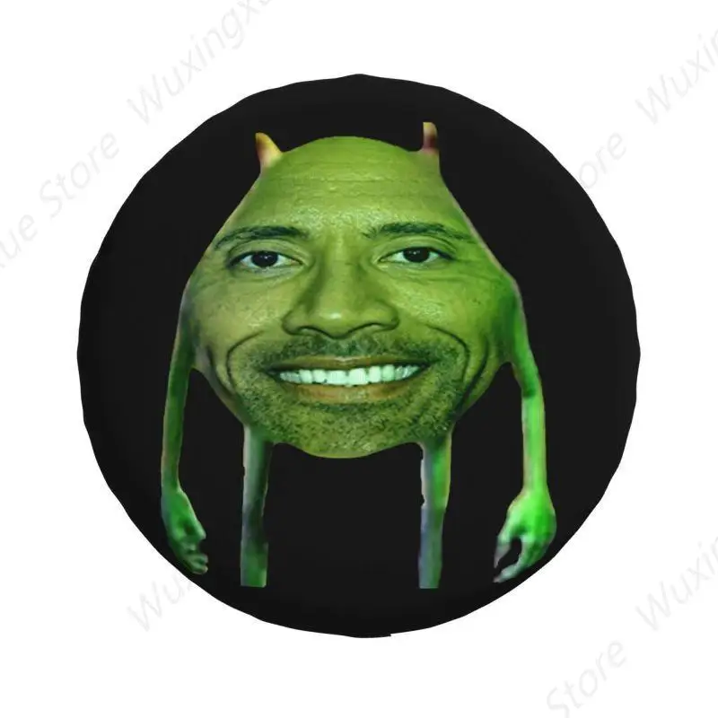 Dwayne The Rock Johnson Meme Spare Wheel Tire Cover for Honda CRV Jeep RV SUV Trailer Vehicle Accessories 14