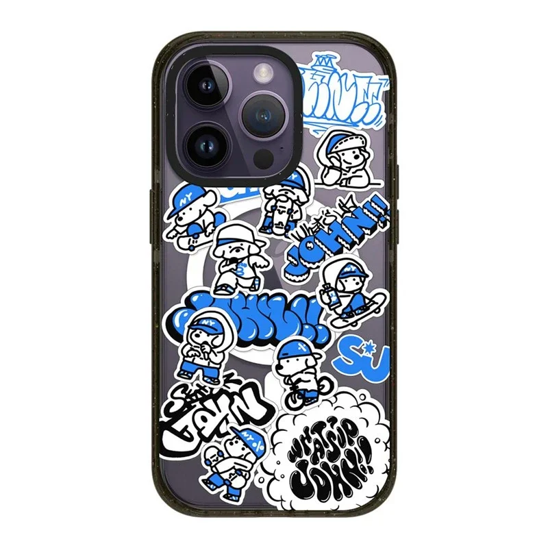 

MagSafe Acrylic Skateboard Dog Phone Case Cover for IPhone 11 12 13 14 15 16 Pro Max Case for IPhone 16 Pro Max