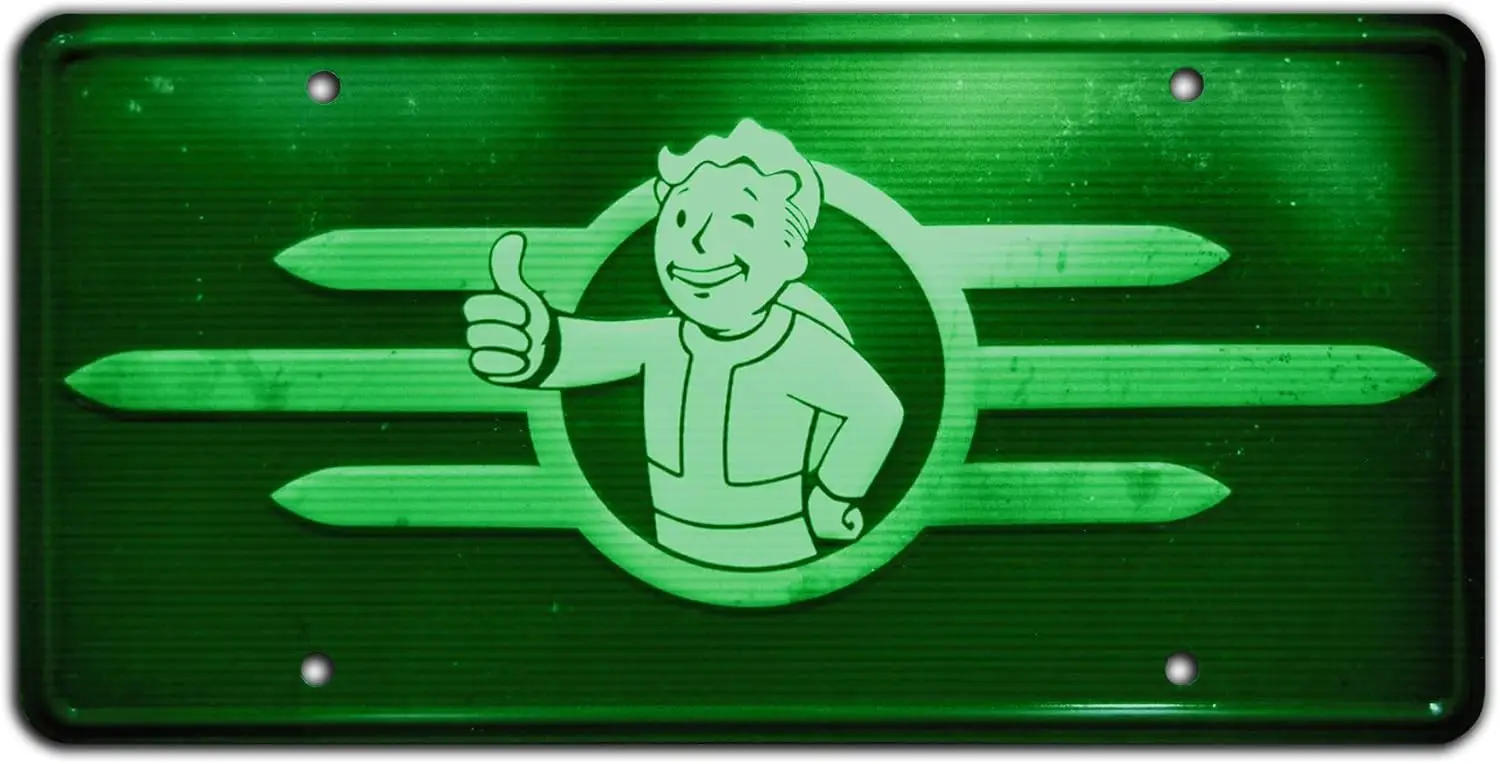|   PIP-BOY |   Placa de Matrícula Metálica