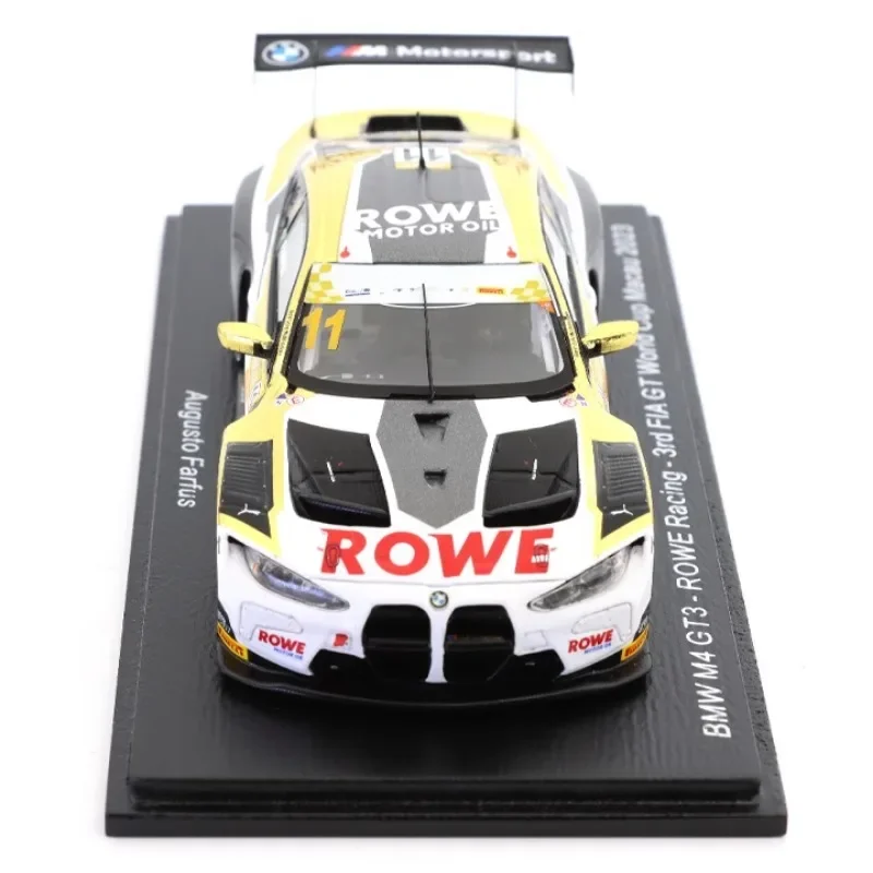 Spark 1/43 BMW M4 GT3 Macao GT World Cup 2023 resin model, children's collection of decorative toys, a New Year gift for friends