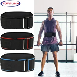 Cinturón de nailon para levantamiento de pesas para hombre, cinturón de seguridad para gimnasio, soporte de cintura, cinturón de entrenamiento, soporte de espalda, protege el poder Lumbar