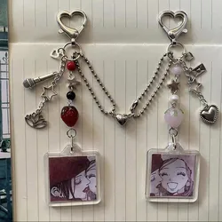 Handmade NANA Beaded Keychain y2k Strawberry Keychain
