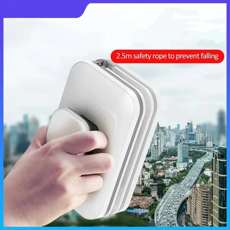

Magnetic Window Cleaner Double-sided Cleaning Brush Glass Wiper Tool for Outside Window High Rise Building Cleaning