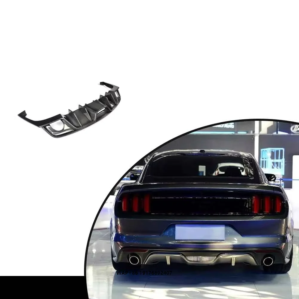 

Carbon Fiber Rear Bumper Rear Diffuser forFord Mustang GT Coupe 2-Door 2015-2017 Body Kits