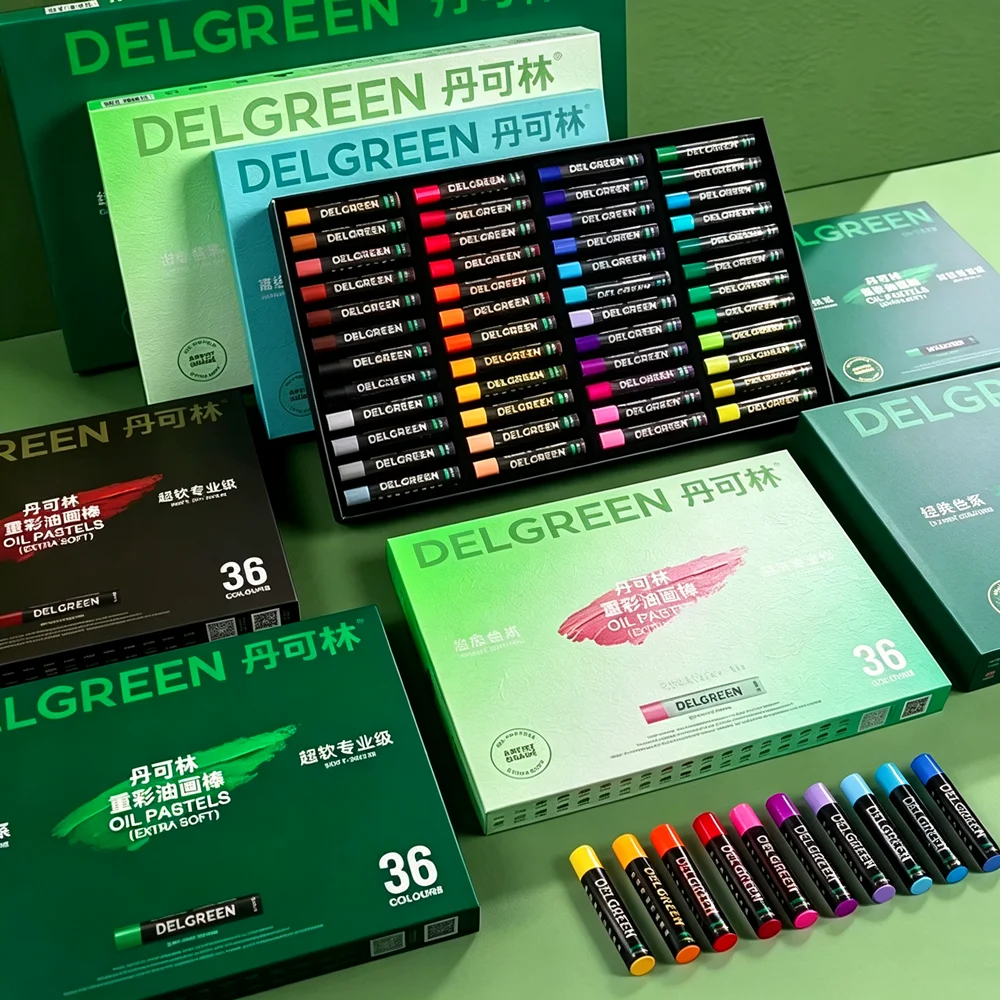 36/48 Colors Soft Oil Pastel/Crayon for Painting/Overlay/Scratching Painting Graffiti Crayon Artist Students Drawing Paint Stick