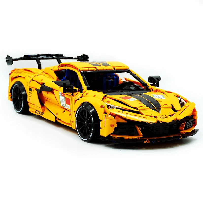 High-end gule 10622 moc técnico kervtte super carro esportivo hypercar 1:8 modelo blocos de construção quebra-cabeça brinquedo diy presentes de natal criança