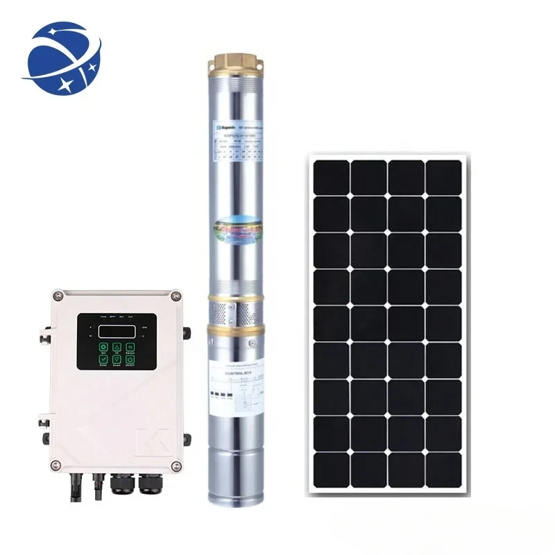 YYHC4inch DC 110V 2HP Solar Submersible Deep Well Pump System For Agriculture