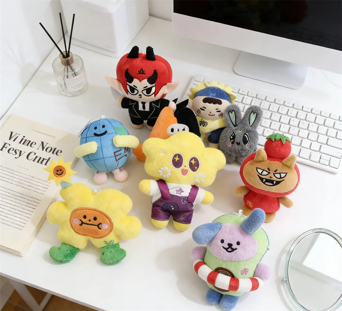 Llavero de peluche GMMTV de 8-14cm de Tailandia, muñeco de algodón PP de dibujos animados BL CP, llavero JAIDEE BABII WIN ForceBook AouBoom, regalo de colección para fans