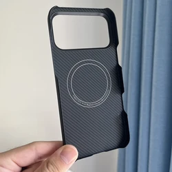 for Magnetic magsafe for iPhone 17 16 15 14 13 pro max case carbon lens protection aramid fiber cover for iPhone 17 16 15 pro