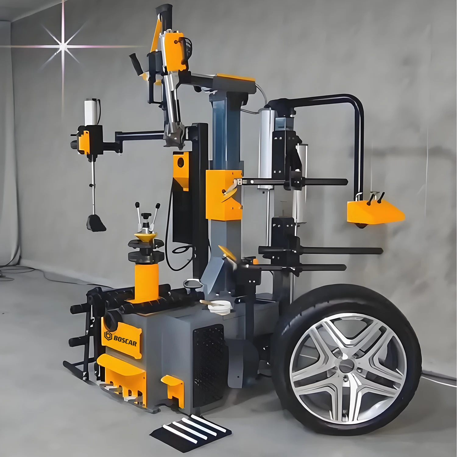 

Automatic Tire Changing Machine 14"-28" Front&Rear Tire Disassembly and Installation Tyre Removal Machine