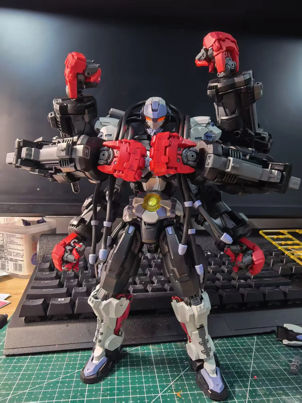 

【New product】HEMOXIAN OVER ZERO BAKI Boxer Figure Model MG 1/100 Toys Suit