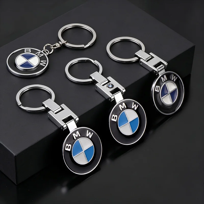 Metal Alloy Car Keychain Key Ring Pendant Gift Accessories For BMW 50th Anniversary 1 3 5 7 series E83 F16 E70  M Emblem E46 E36 view 5