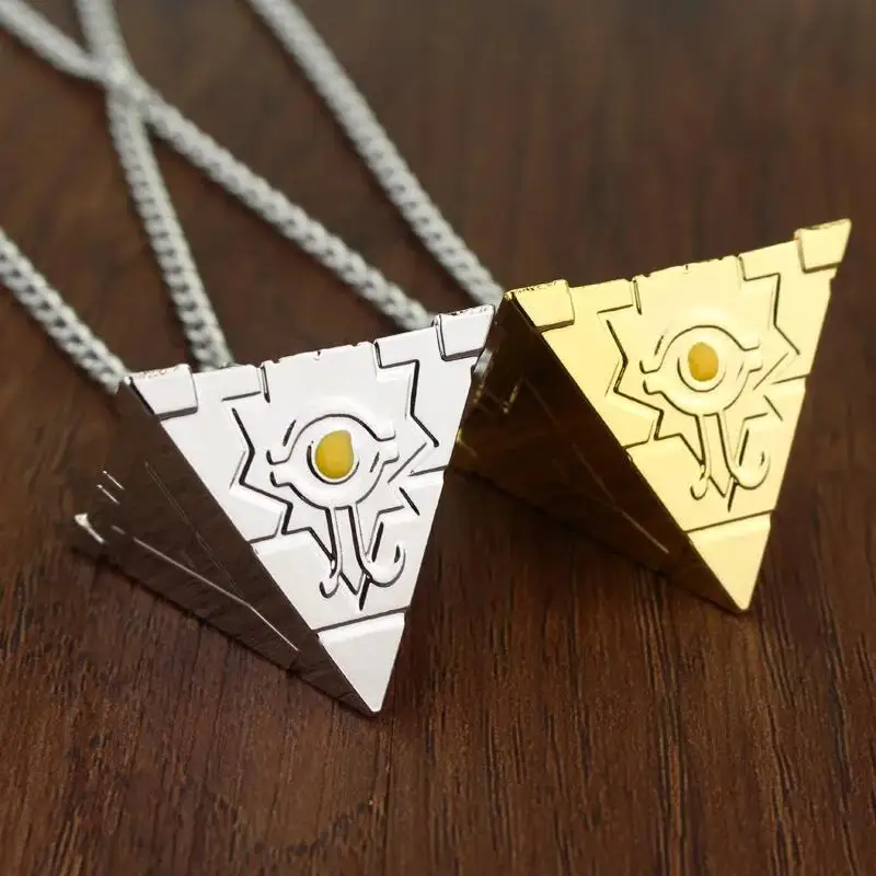 ¡Juego Yu-Gi-Oh! Collares Yugioh 3D Millennium rompecabezas ojo colgante Ojo de Horus Kolye Collares hombres mujeres Cosplay joyería regalo
