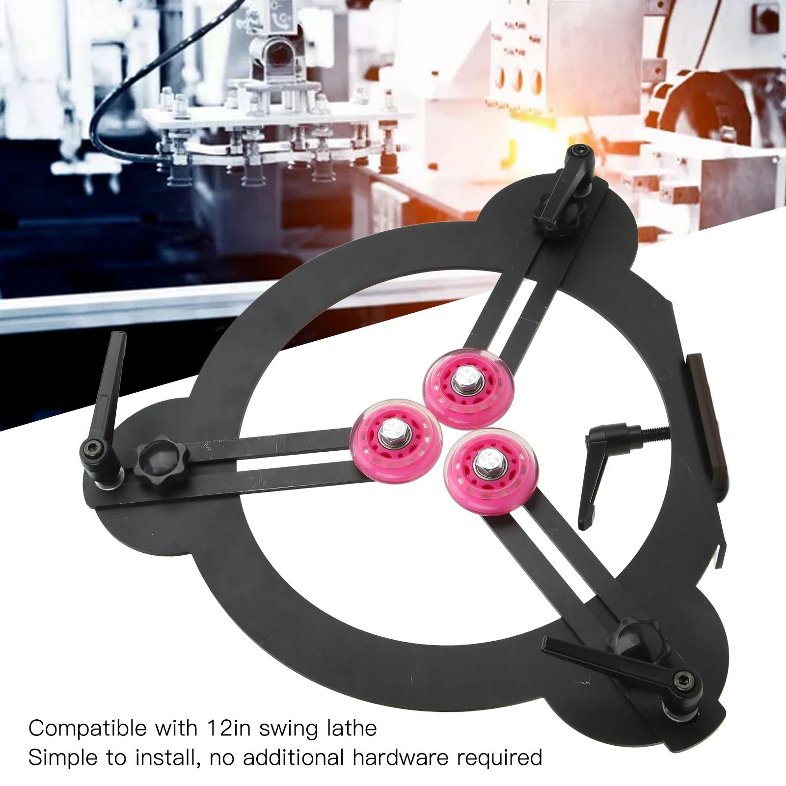 ステディレスト 木工旋盤用ステディレスト 木工旋盤用ステディレスト 丸型金属旋削工具 木工旋盤用部品アクセサリー