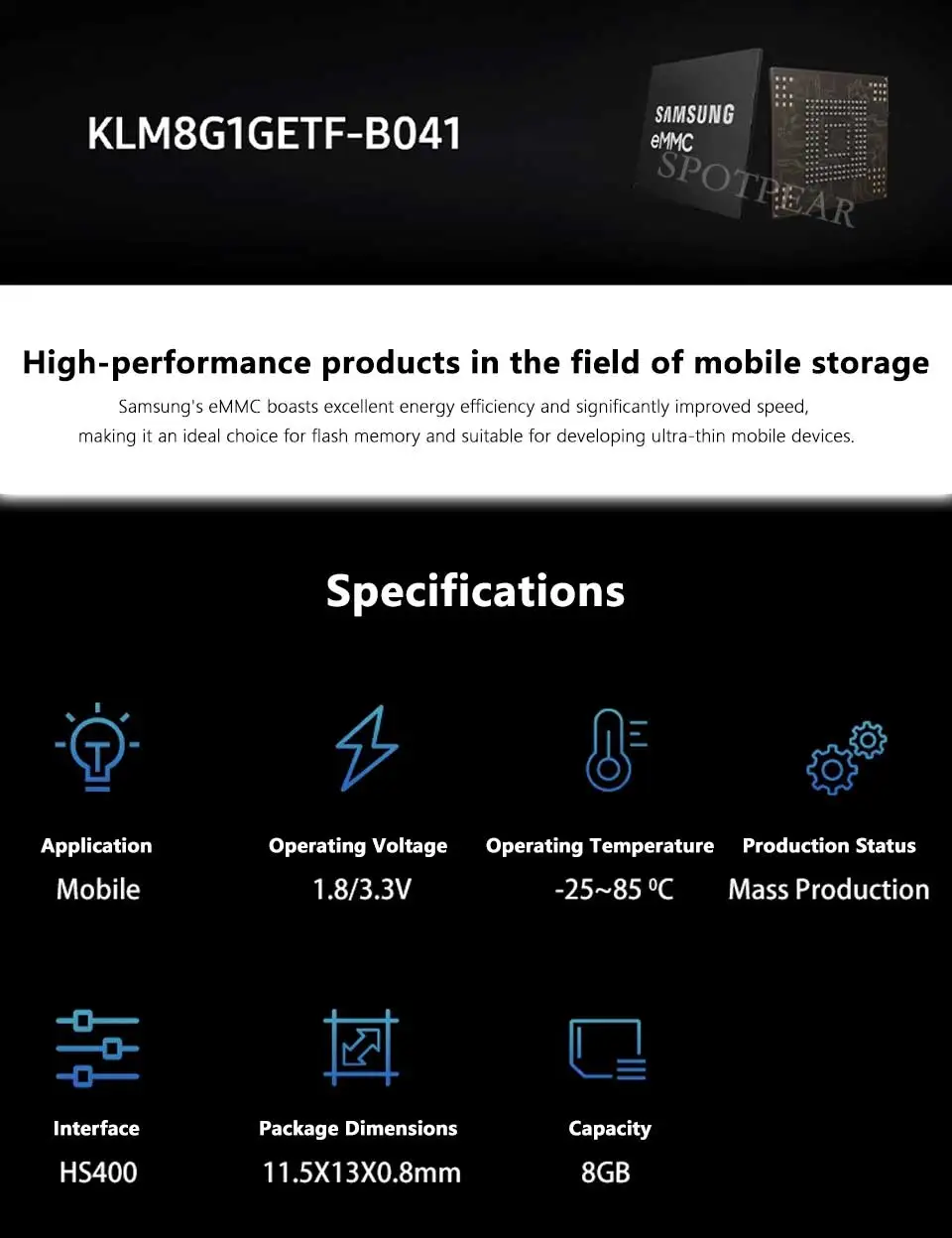 Module de carte SD eMMC vers TF, Micro carte MMC, vitesse plus élevée et plus Stable, BGA153 BGA169, 8 go/32 go en option pour Raspberry Pi