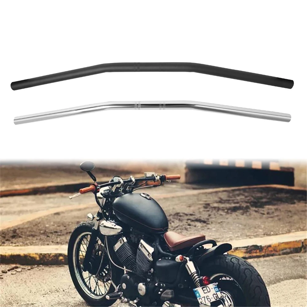 Motorcycle Cafe Racer Handlebar 25mm 22mm Drag Straight Bar Handle Bars For Honda Kawasaki Yamaha Suzuki Harley Chopper Bobber