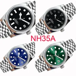 BOTIONI 36mm Mens Automatic Mechanical Watch  NH35  Movement Jubilee Strap Sapphire Glass Luminou Men's Watch 200M Waterproof