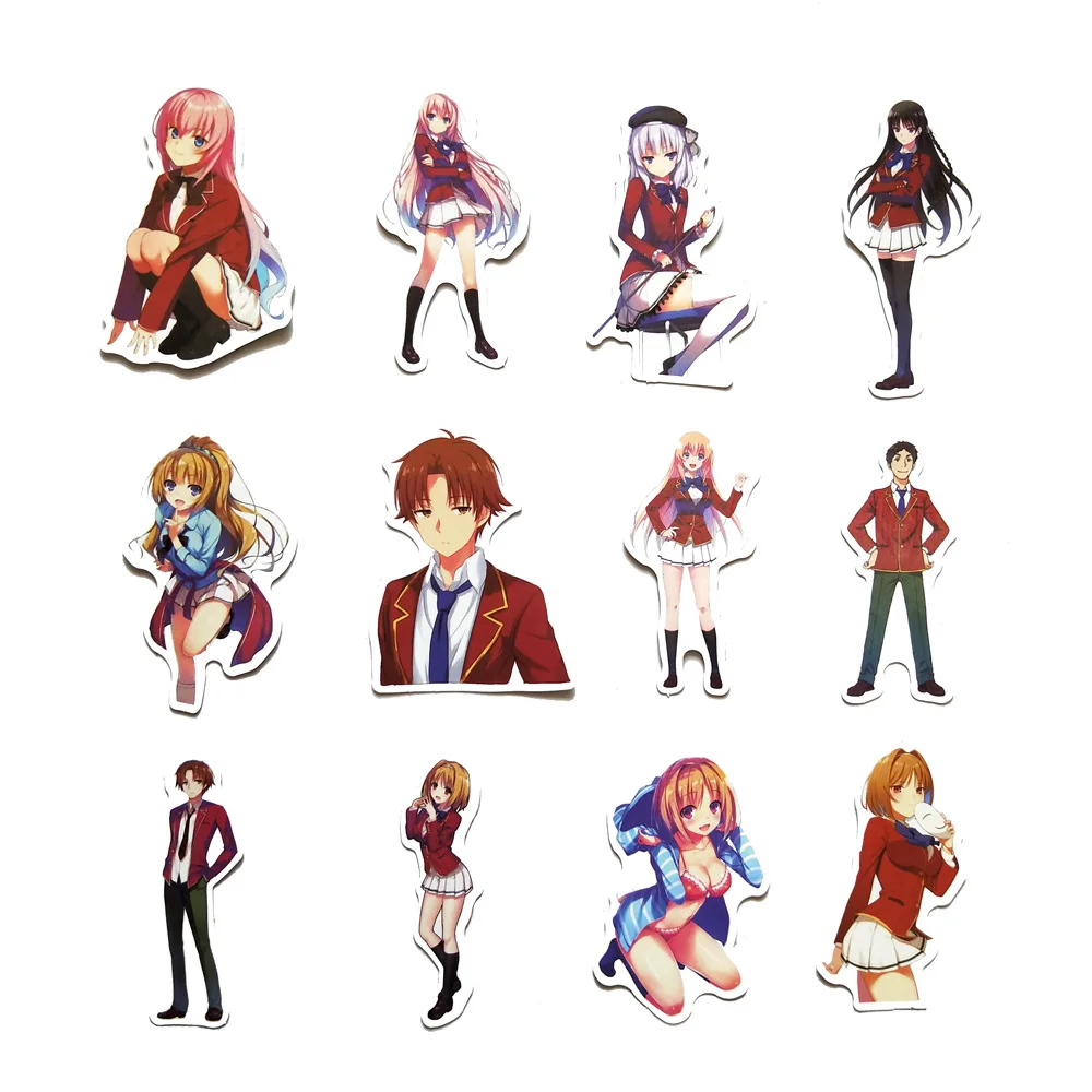 

Anime Decal Stickers Pack 60Pcs Suitable for Laptop Travel Case Notebook Phone Car Water Bottle Bike Kids Teen Adults Gift