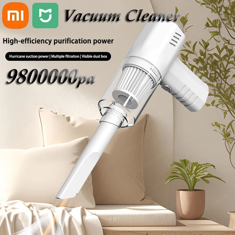 Xiaomi MIJIA Car Vacuum Cleaner 9800000 PA 200W Vacuum Cleaner With USB Charging High Power Suction Cleaner For Home And Vehicle