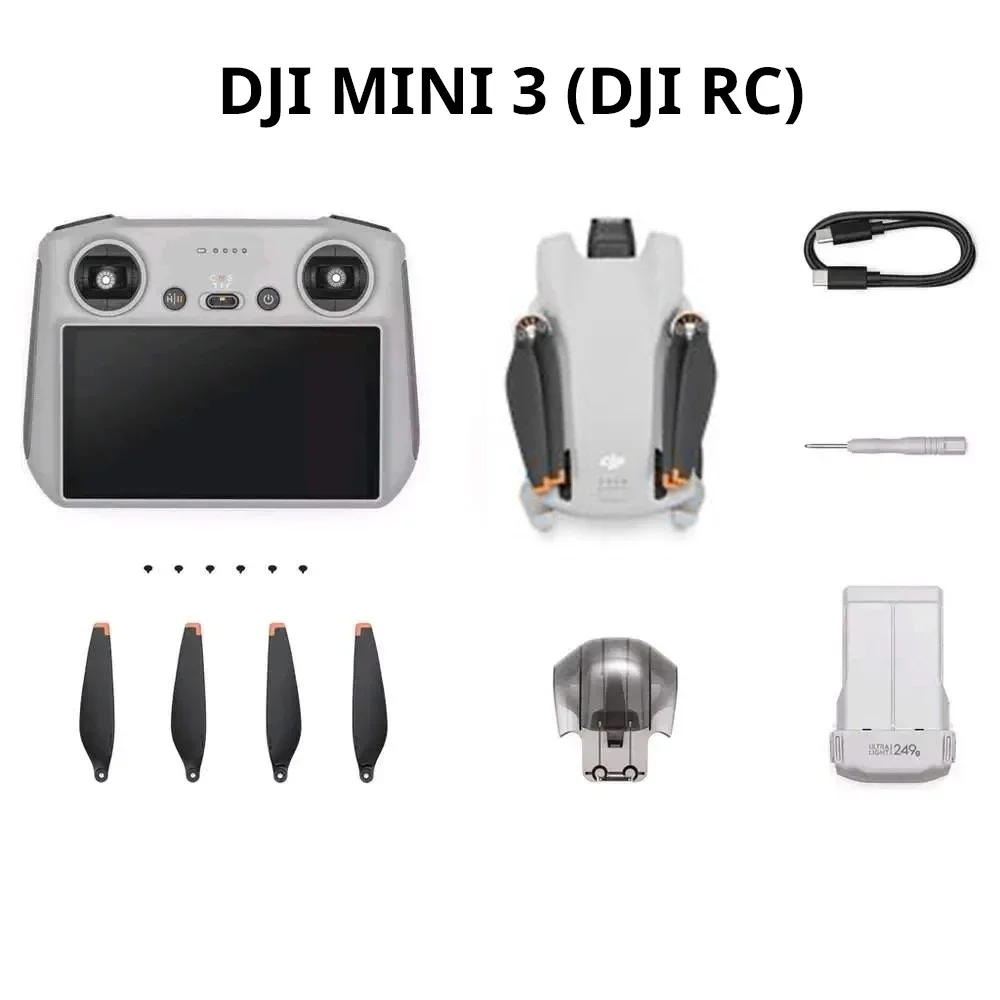 Dron DJI Mini 3, Fácil de Usar para Principiantes, Menos de 249 g, Mayor Duración de la Batería, Video 4K HDR, Grabación Vertical Real, Original en Stock