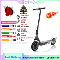 RCB Electric Scooter, 500W Motor, 11.4AH, 10'' Solid Tires, Max Load 120 kg, 3 Speed Settings Foldable,  Double Shock Absorbers