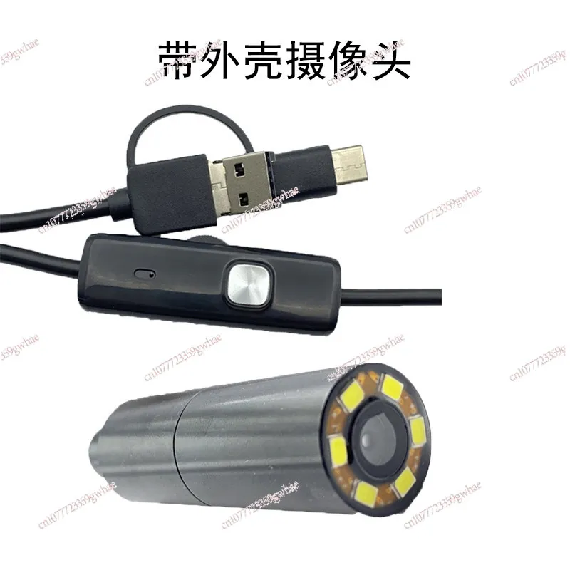 

12-мегапиксельный модуль эндоскопической камеры 4K с USB-подключением, без драйверов, в корпусе, с регулируемой LED-подсветкой, промышленная камера IMX258