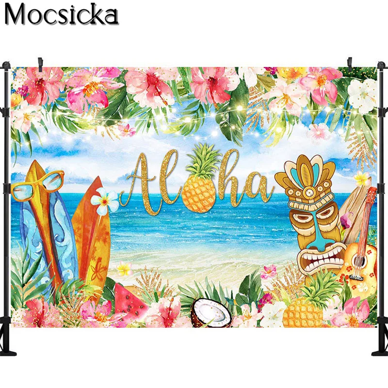 Flamingo Merah Muda Gadis Ulang Tahun Pertama Fotografi Latar Belakang Bunga Daun Hijau Tropis Fotografi Latar Belakang Alat Peraga Foto Nanas