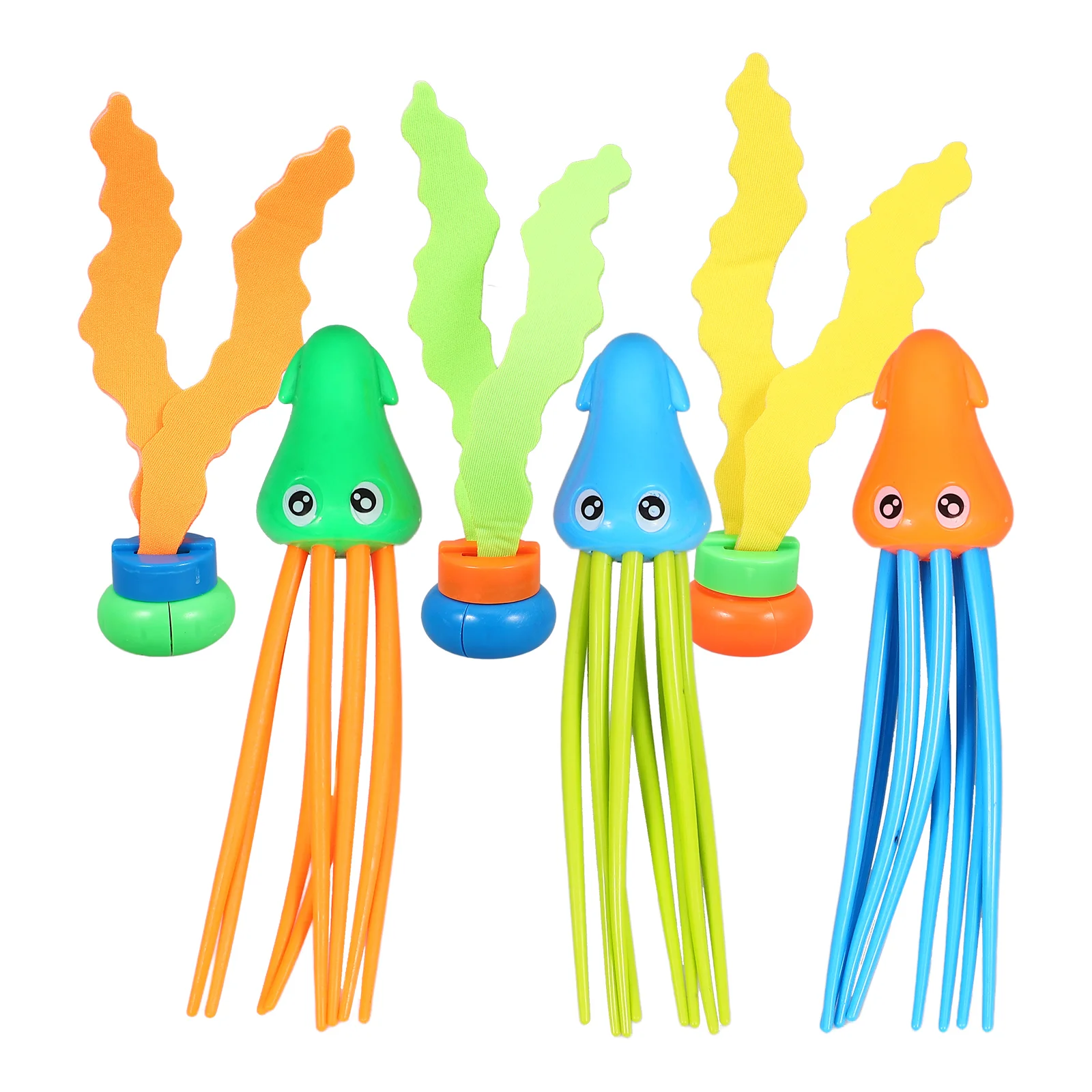 

6 Pcs Kids Pool Diving Octopus Pool Toy Floats for Ages 4-8 Octopus Swimming Seagrass Jellyfish Child