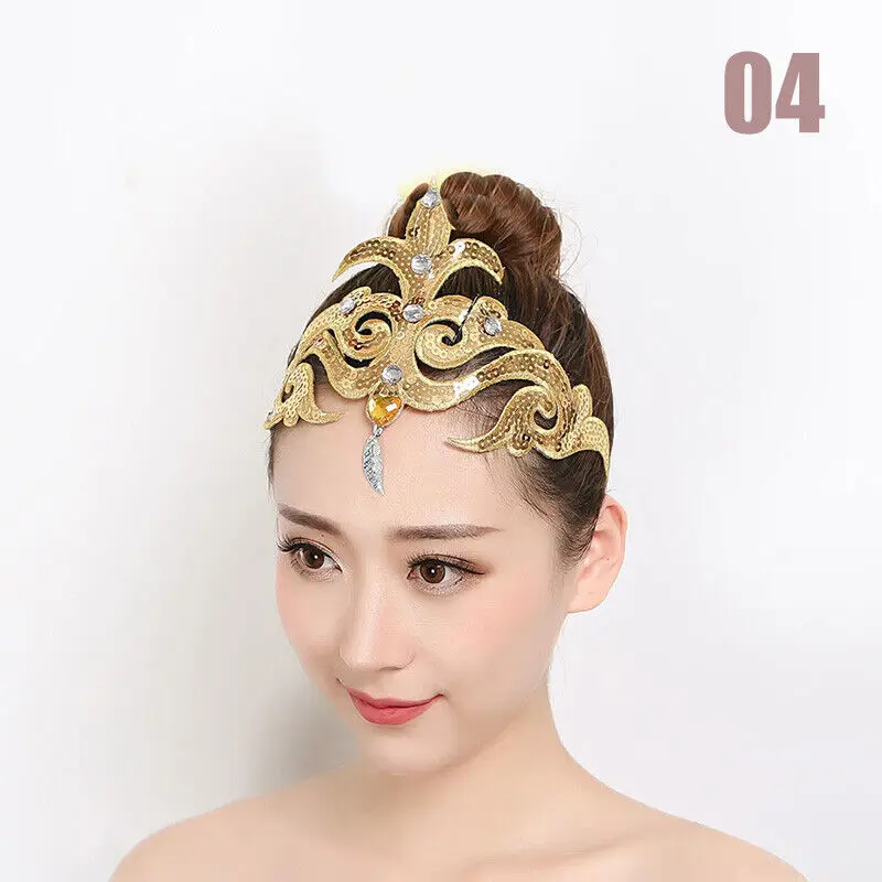 Copricapo da donna classico Folk Opening accessori per la danza testa da ballo Flower Stage Performance Hairwear accessori per capelli da sposa