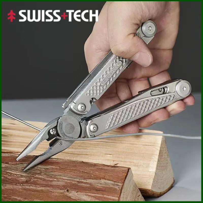 スイス-多機能折りたたみペンチ多機能コンビネーションツールナイフはさみedc屋外機器18-in-1