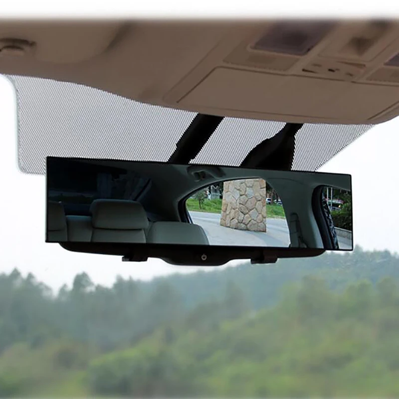 1PC Large Vision Anti-glare Proof Angle Panoramic Car Interior Blu-ray Mirror Rearview Mirror 270mm Auto HD Assisting Mirror