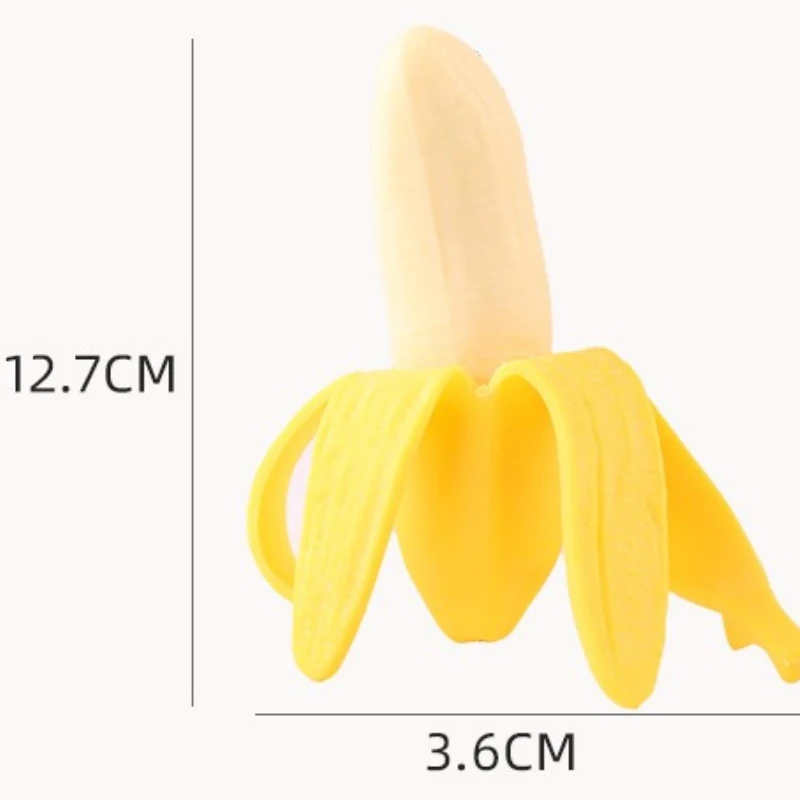 Bananenförmige Stressabbau-Spielzeuge Simulierte geschälte Fruchtornamente Langsam aufspringende Figur Quetschspielzeug Kreative lustige Geburtstagsgeschenke – Detail 4
