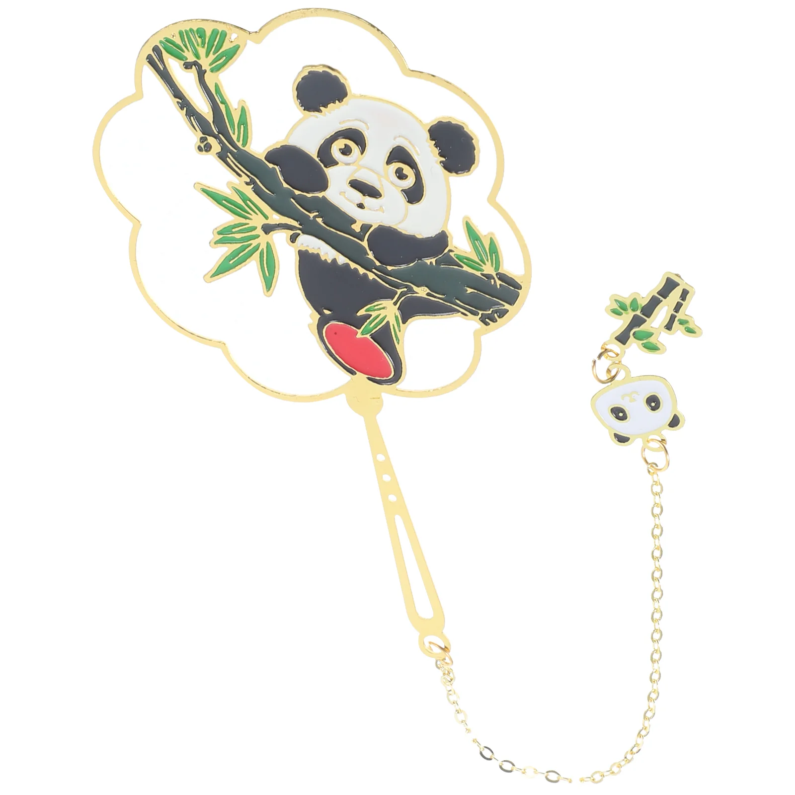 Panda Bookmark Metal for Books Dragon Marker Cool Shaped Decoration Chain Hanging Page Bookmarks Kids Delicate Animal Child