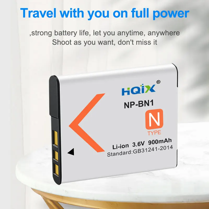 HQIX for Sony DSC-WX150 WX30 W730 WX50 WX100 WX7 W570 W520 WX5C W830 QX10 Camera NP-BN1 / NP-BN Dual Charger Battery